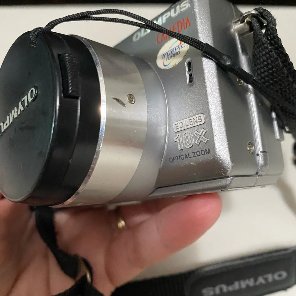 Olympus Silver Digital Camera with Charger